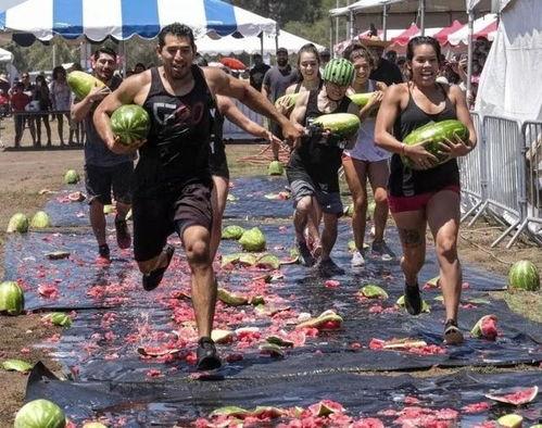 洛杉矶西瓜节吃瓜,甜蜜狂欢，瓜果飘香盛宴